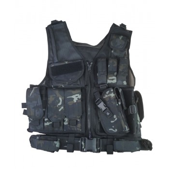 Cross-Draw Tactical Vest (w/Belt) (ATP Night)
